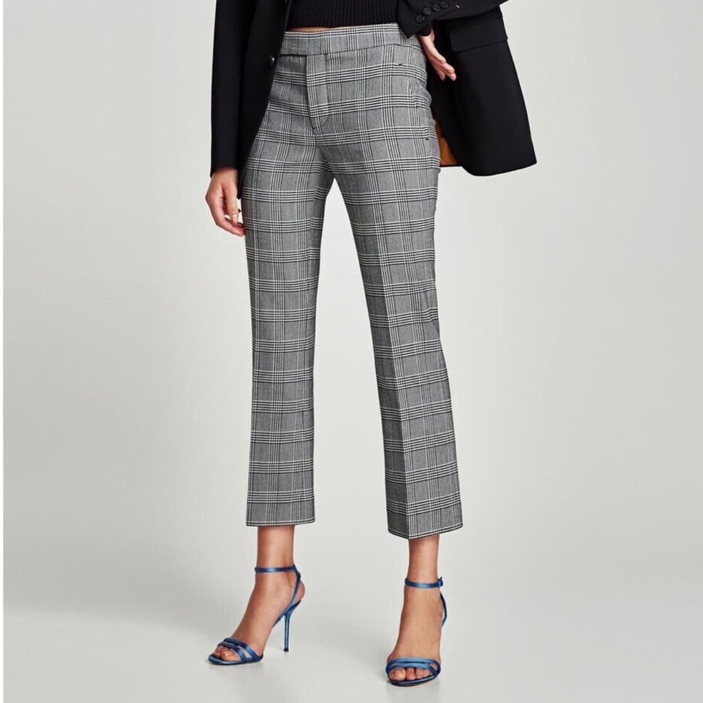 J. Crew Gray Plaid Women's Pants